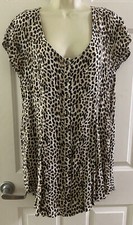Amuse Society Women Animal Print Multicolor Casual Work Dress M