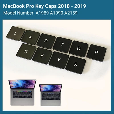 MACBOOK PRO A1989 A1990 A2159 REPLACEMENT KEY & CLIP FOR MACBOOK PRO 2018 2019