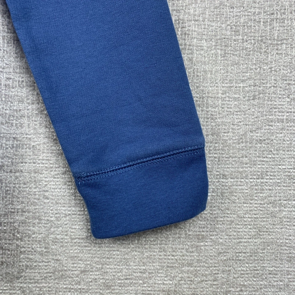 LANDS' END Hoodie Unisex Youth Sz Extra Large 14-16 Blue Green Color Block Retro - Image 4 of 4