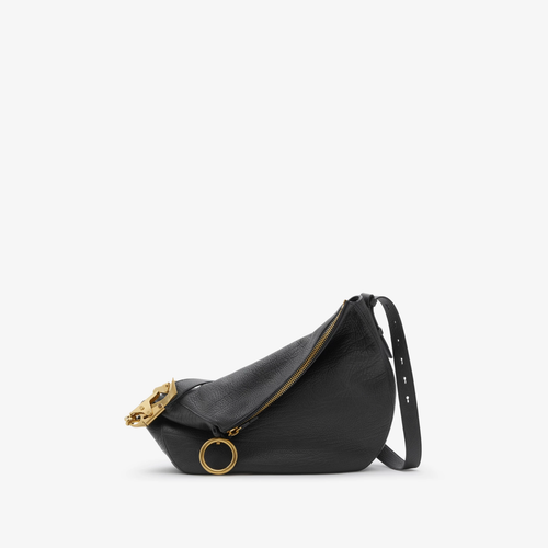BURBERRY by Daniel Lee Knight Medium Shoulder Bag Black/Gold Grained Leather NEW - Picture 9 of 9