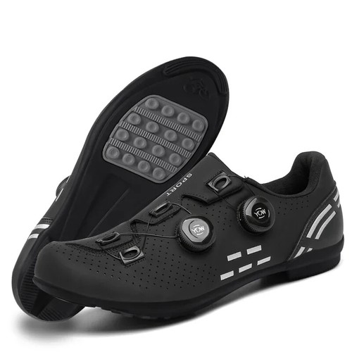 Road Mountain Cycling No Cleat Shoes Flat Pedal Bicycle Speed Racing Footwear - Picture 9 of 34