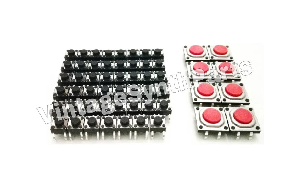 Akai MPC-2500 - Full Set Of 55 Panel Switches - Nouveau Micro- Sampler Mpc2500