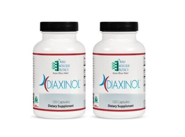 2 BOTTLES OF Ortho Molecular Diaxinol 120 Capsules Exp. 06/2025