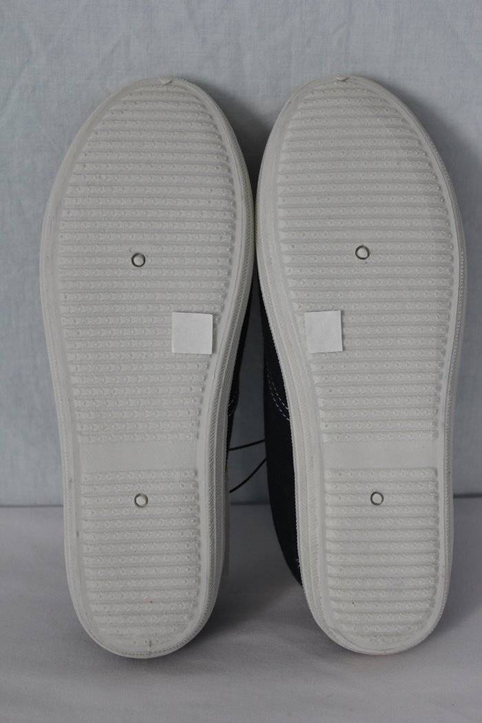 NEW Womens Tennis Shoes Size 9 Navy Blue Flats Canvas LaceUp Casual