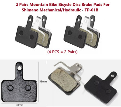 4 Stück Mountainbike Fahrrad Scheibenbremsbeläge passend für Shimano mechanisch/hydraulisch UK