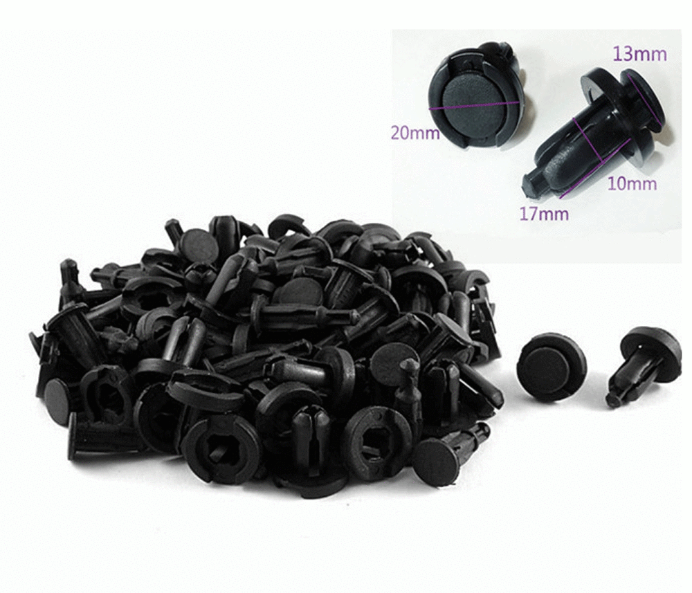 50pcs Bumper Clips 10mm Rivet Retainer Fastener for HONDA & 5 TRIM REMOVAL TOOLS eBay