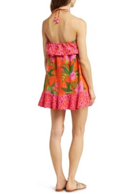 pop print a line dress farm rio SPANX: AirEssentials® Midi Wrap Dress main image 0