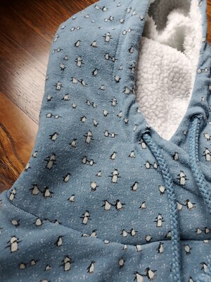 Multiblu Penguin Print Hoodie Size L