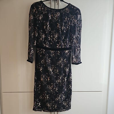 Phase 8 Black black And Rose Gold Dress | eBay UK Phase 8 Black black And Rose Gold Dress | eBay UK