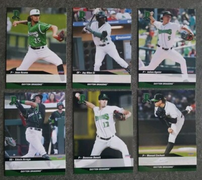 2023 Dayton Dragons SINGLE CARDS from Team Card Set - CHOOSE YOUR PLAYER