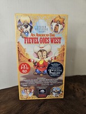 1991 Steven Spielberg Presents An American Tail Fievel Goes West VHS Sealed