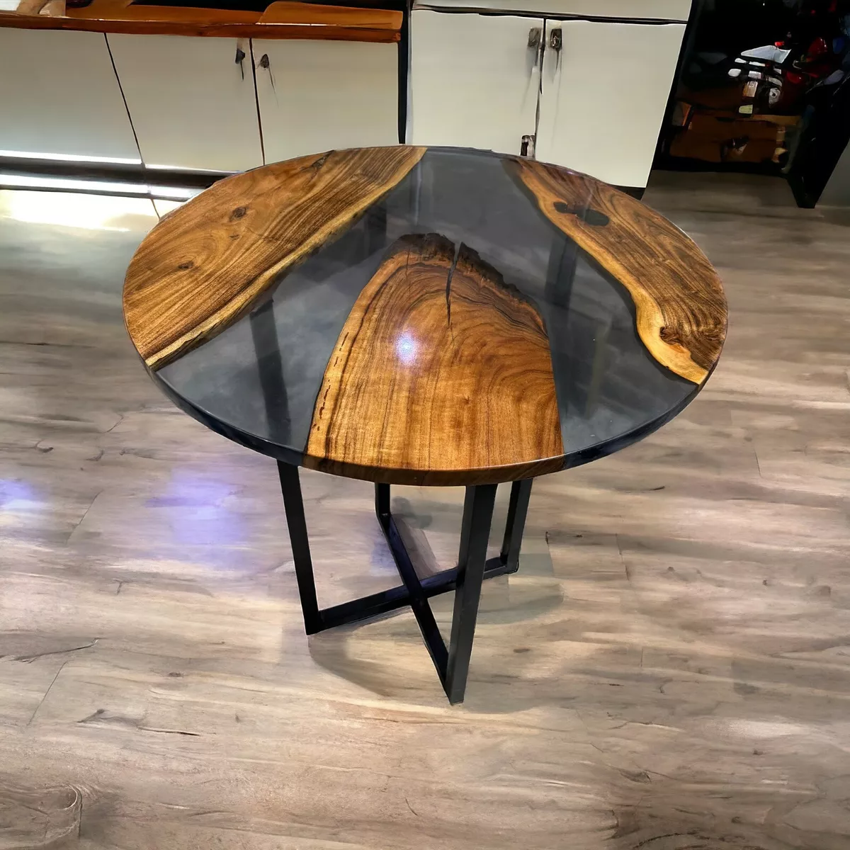 Round Epoxy Dining Table 48
