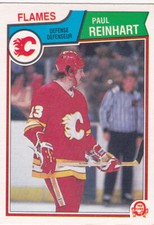83/84 OPC...PAUL REINHART...CARD # 91...FLAMES...FREE COMBINED SHIPPING
