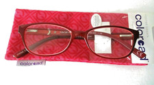 New 26 FOSTER GRANT Coloread EVALINA Pink Women's Reading Glasses 1.25