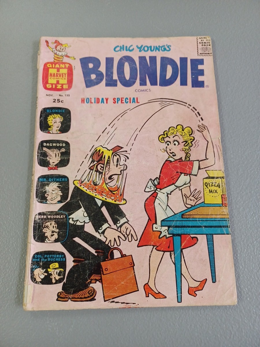 ブロンディ BLONDIE VHS４巻 激レア BLONDIE COMICS #155 (HARVEY 1962) FINE- (5.5) cond. 80 Page GIANT