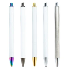6Pcs Retractable Ballpoint Pen Ballpoint Pen Office Writing Pen 1.0MM Tip