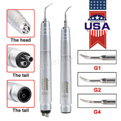 Ultrasonic Air Perio Scaler Pieza de Mano Higienista 2/4H Tips G1 G2 G4 Dental