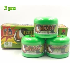 Myanmar Thanaka Powder Face Lemon Scent Nature Reduce Dark spots Size 140 g x 3