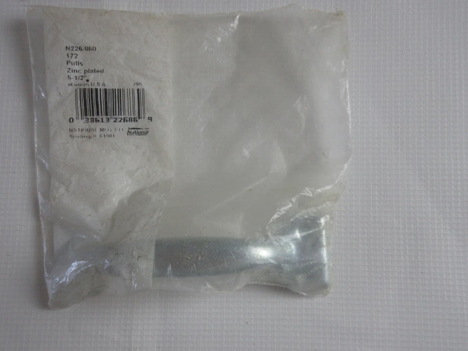 N226-860 172 Pulls Zinc Plated 5 1/2" National Mfg.Unopened package - Image 3 of 3