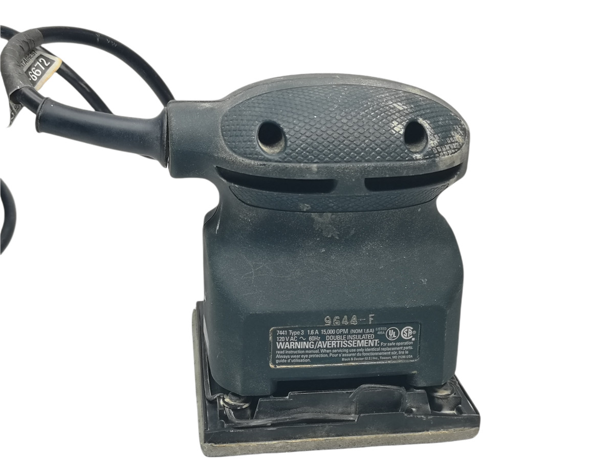 Black Decker Oscillating Sander 15 000 OPM 7441 Type 3