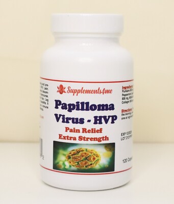 PAPILLOMA VIRUS HPV  PAIN RELIEF - TREAT & PREVENT - 120 CAPSULES - MADE IN USA