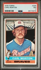 1976 Topps #328 Carl Morton - PSA 7
