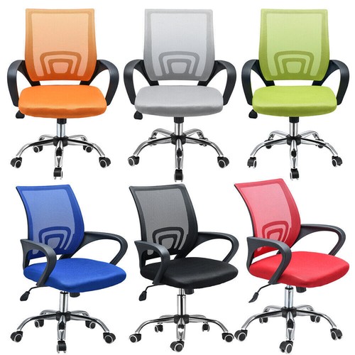 Mesh Back Home Office Chair with Armrest Swivel 5 Casters Computer Desk Chair - Picture 2 of 231