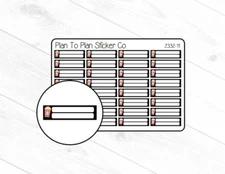 2332-11~~Blank TV Boxes Planner Stickers.