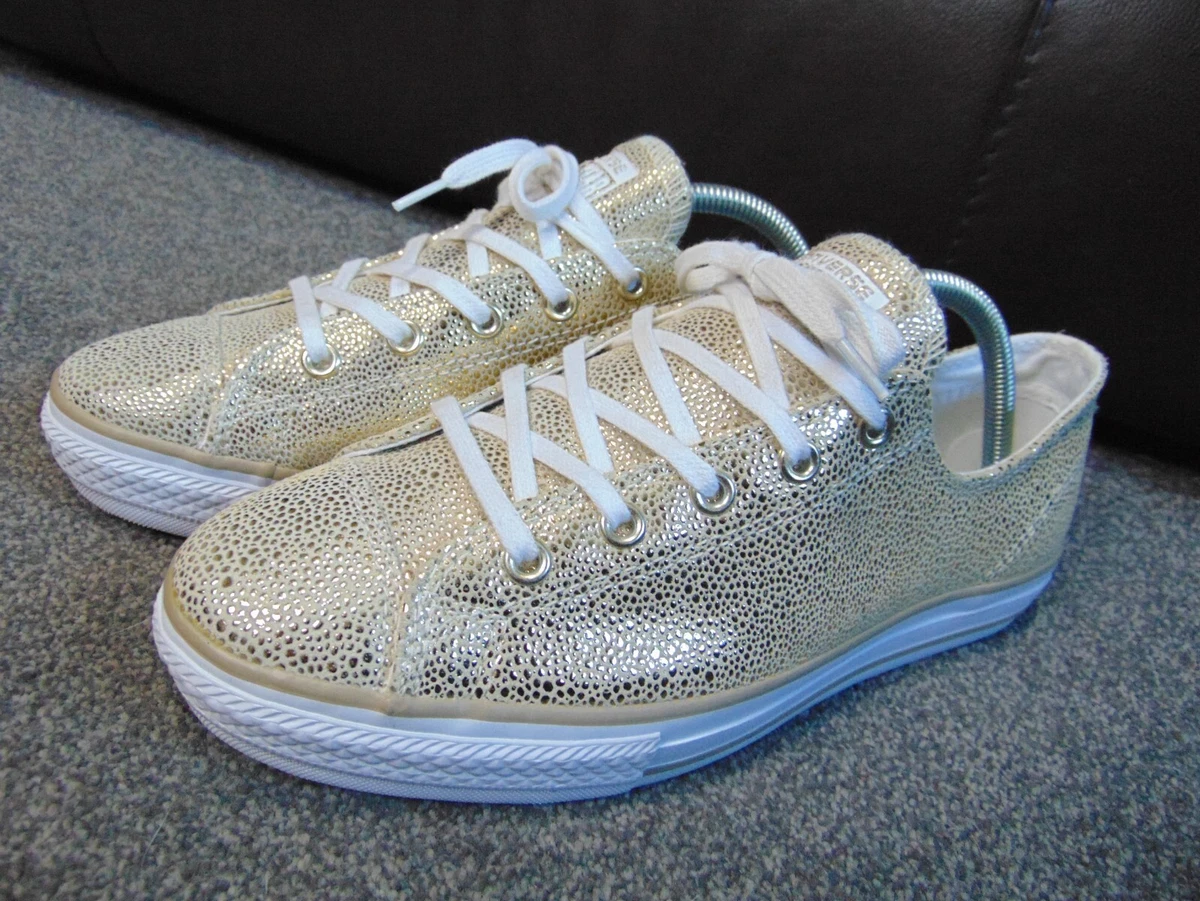 Ladies store gold converse