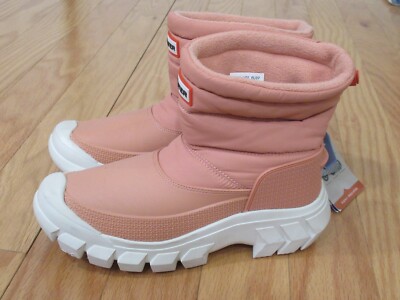 Hunter Intrepid Womens Short Snow Boots Insulated Waterproof Size