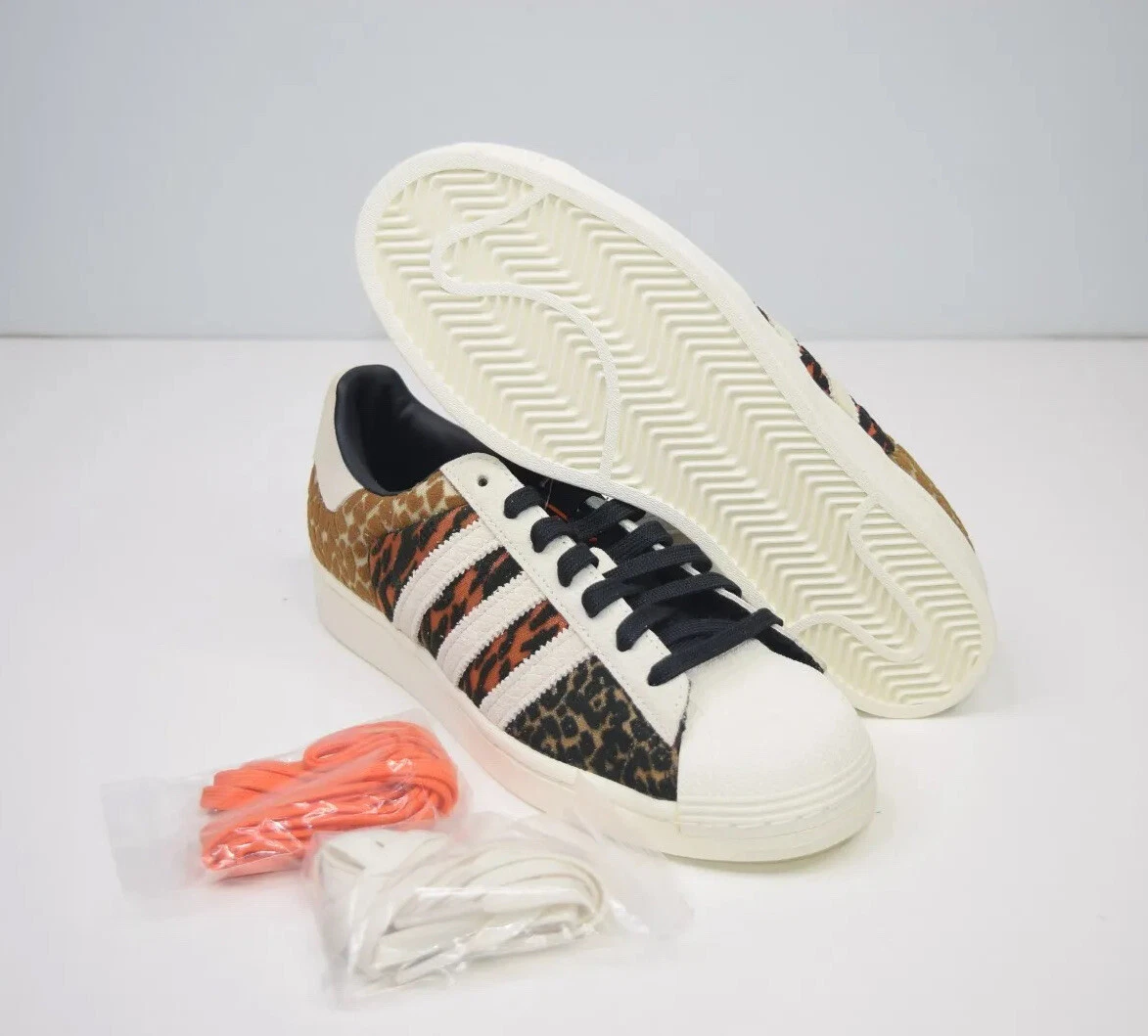 Adidas Superstar x Atmos Crazy Animal Mens 8 Shell Toe Casual Sneakers  FY5232