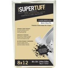 12 -Trimaco SuperTuff 8 Ft. x 12 Ft. Double Guard Drop Cloth Model: 02601