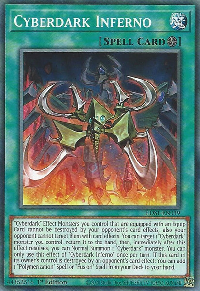 Yu-Gi-Oh! Cyberdark Inferno – LDS1-EN039 Common 1st Edition, Legendary Duelists: Season 1 Card