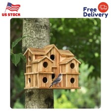 Bird Houses for outside 10 Hole Bird House Room for 10 Bird Families Large Bird