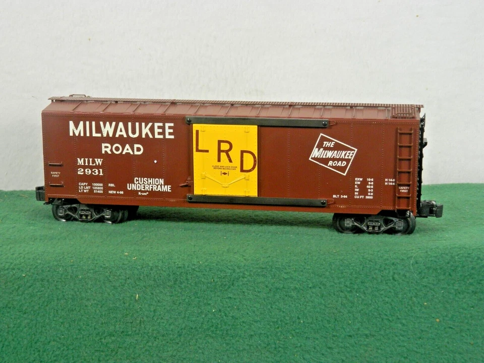 K-LINE MILWAUKEE ROAD LRD 40ft PD BROWN YELLOW BOX CAR O SCALE K761-1371 NIB - Image 4 of 4