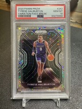 2020-21 Panini Prizm Tyrese Haliburton #262 Variation Fast Break Disco PSA 10