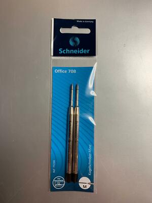 Schneider Kugelschreiber Minen M Office 708 2er Pack Parker System Großraummine