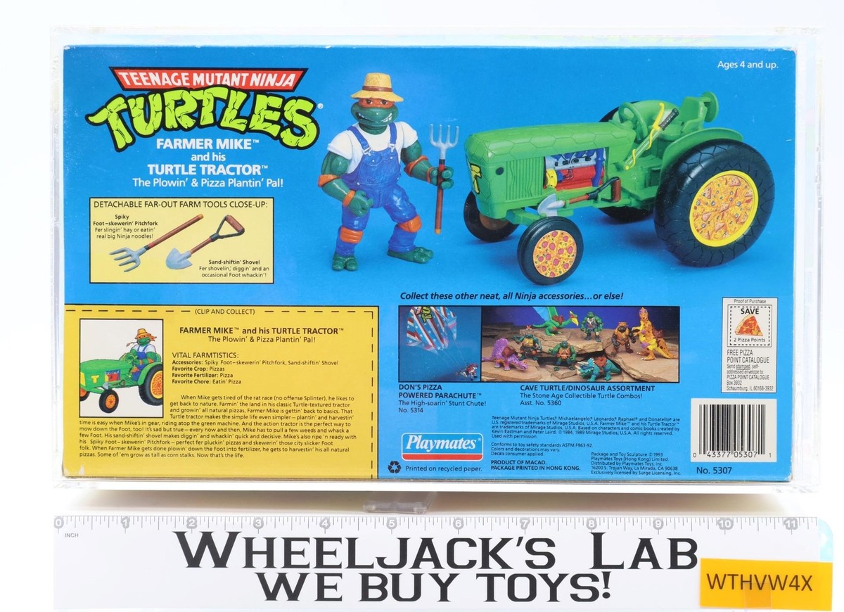 Farmer Mike & Turtle Tractor CAS GRADED 80+ 80/90/90 TMNT 1993