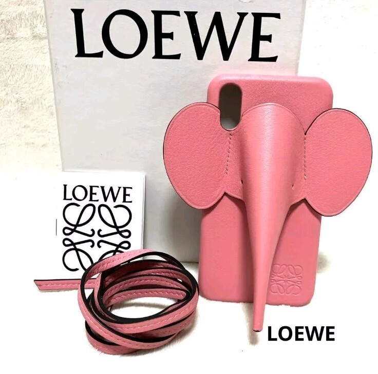 LOEWE Smartphone Case Elephant iPhone X/XS Cover Pink