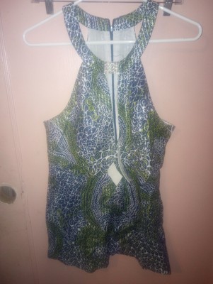 Trina Turk Size  8 Halter Tank Top USA Multicolor