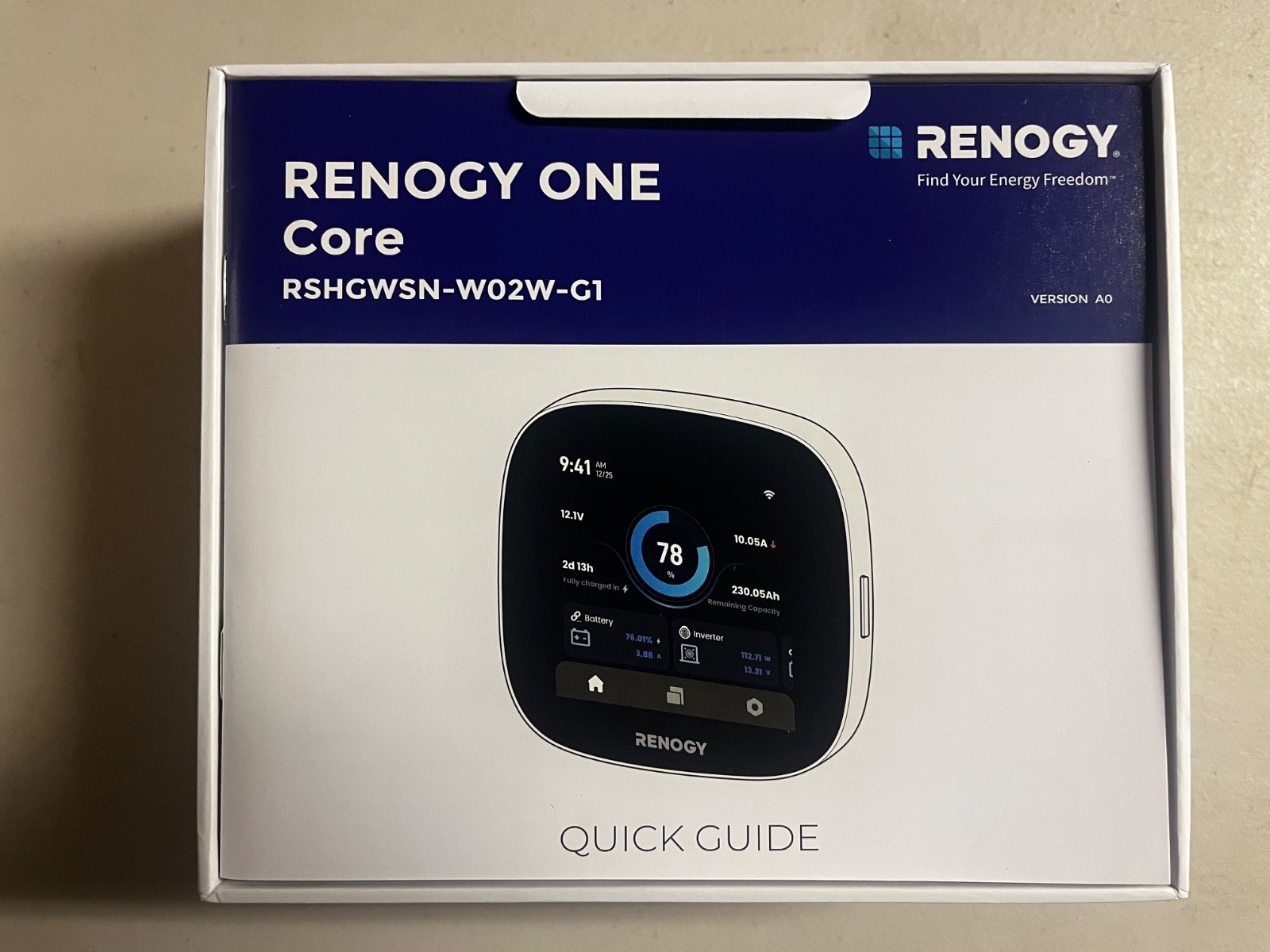 Renogy ONE Core Energy Monitoring Panel All-in-one Off-Grid 