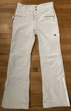 Obermeyer Malta Women s Snow Pants Size 12 White HydroBlock Waterproof Ski