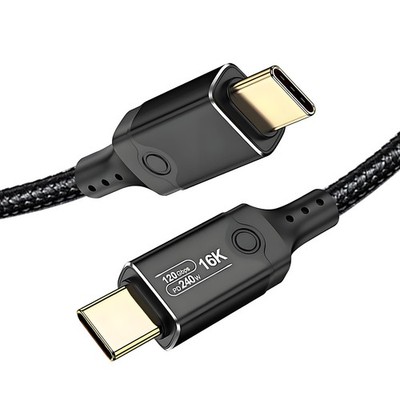 DERSUR 120Gbps Thunderbolt 5 Cable 3.3FT, up to Black 