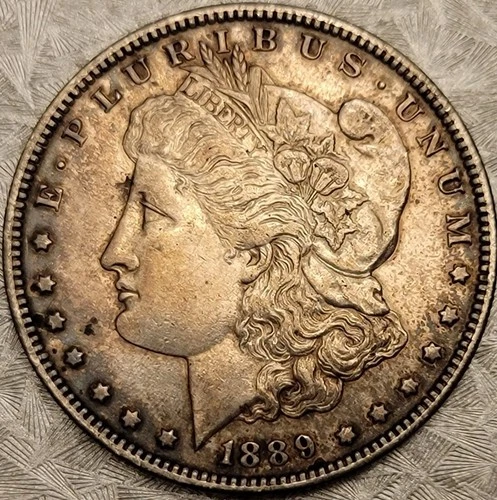 1889-O Morgan Silver Dollar - Looks About Uncirculated (AU) - TONED BETTER DATE!
