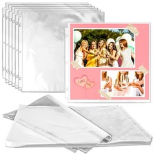 Vmiapxo 100 Pack Scrapbook Refill Pages 12x12 Inch, Clear Page Protectors Fit...