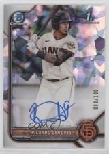 2022 Bowman Chrome Prospect Atomic Refractor 3/100 Ricardo Genoves Auto 1bi0