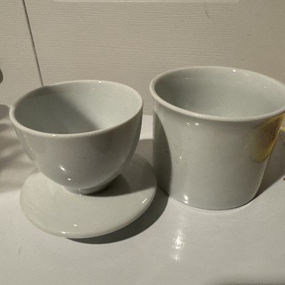 Norpro 291 4'' White Porcelain Butter Keeper New No Box FARMHOUSE COTTGAE CORE 