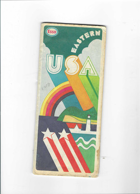 Eastern USA vintage 1974 Esso road map