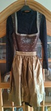Sportalm Dirndl 38 40 Schürze Wildseide und ...