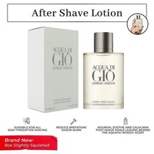 Acqua Di Gio by Giorgio Armani Men  s Skincare After Shave Lotion 3.3oz
